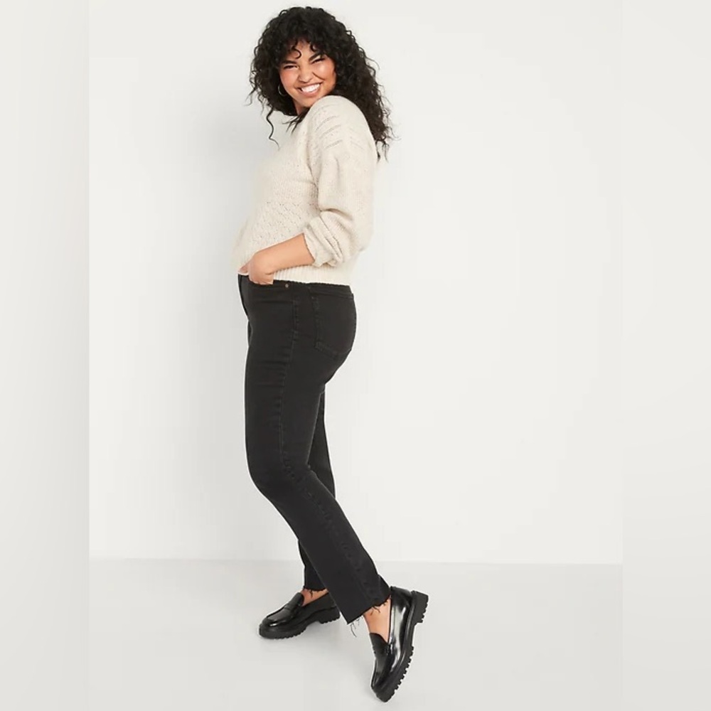 NEW Old Navy High-Waisted OG Straight Cut-Off Ankle Jeans Women’s size 20